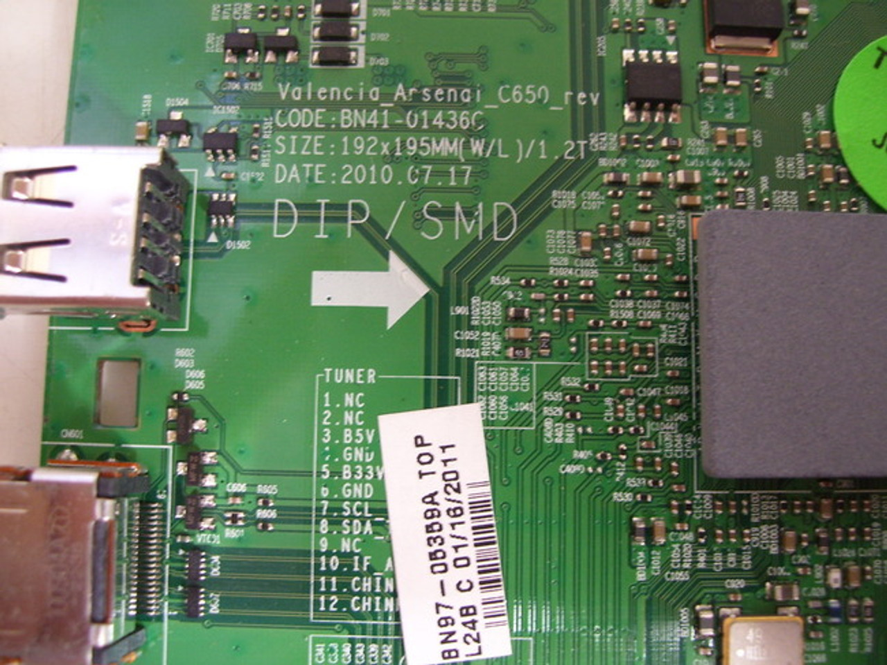 Samsung LN40C630K1FXZA Main Board & T-Con Board Combo BN41-01436C ...