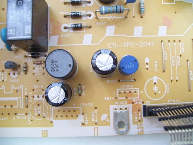 Sharp LC-37SH12U Power Supply Board ETL-XPC-204T / CEF273A (NO WIRE ...