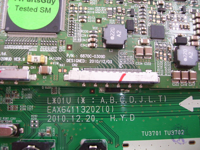 LG 42LK520UA Main Board & TCon Board Combo EAX64113202(0) & 6870C