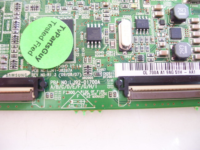 Insignia NS-P42Q-10A Main Board & LOGIC Board Combo BN41-01154B & LJ41 ...