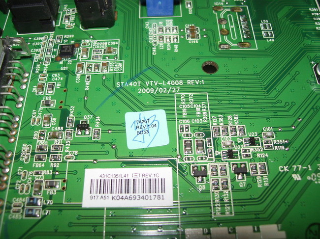 Carte Mère Toshiba 40RV525R – 75014225 / STA40T VTV-L4008 – Fonctionnelle (occasion)