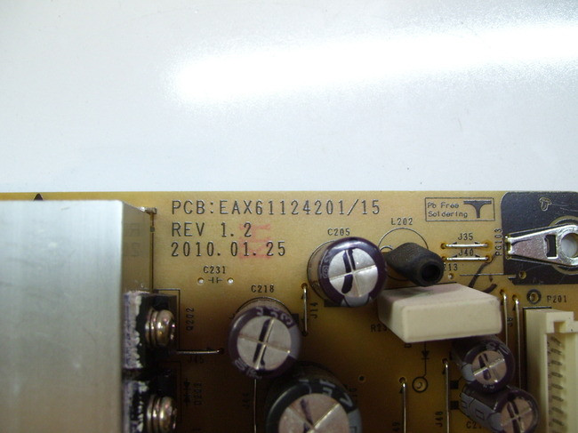 LG Power Supply Board EAX61124201/15 / EAY60869101 - Thumbnail 2