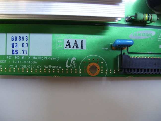 Samsung HPS4253 XSustain Board LJ4103438A / LJ9201345A