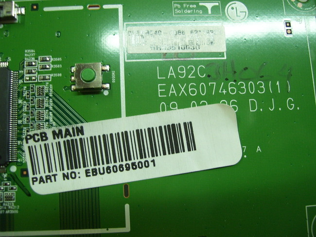 LG 55LH90UB Main Board EAX60746303(1) / EBU60695001