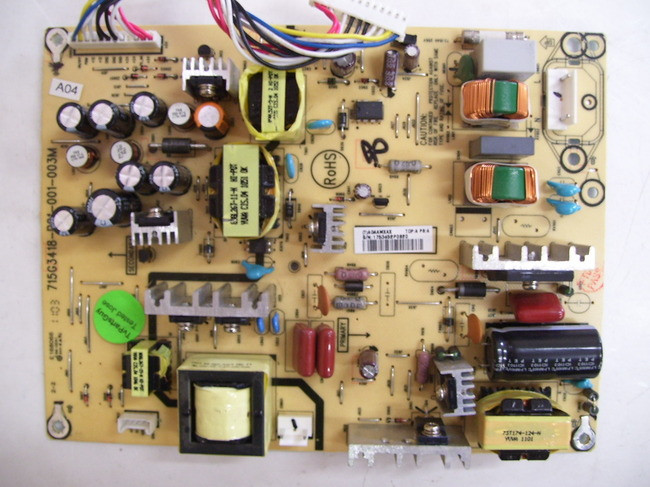 VIZIO POWER SUPPLY BOARD 715G3418P01W30003U / PWTV9L6CMSB2