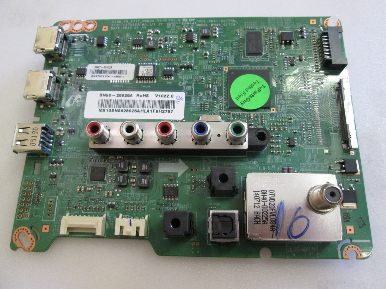 Samsung UN46EH5000FXZA Main Board BN4101778B / BN9707412A / BN96