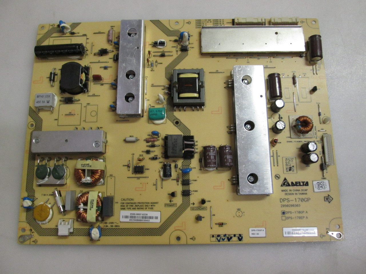 JVC JLE42BC3001 POWER SUPPLY BOARD DPS170GPA / 050006070230