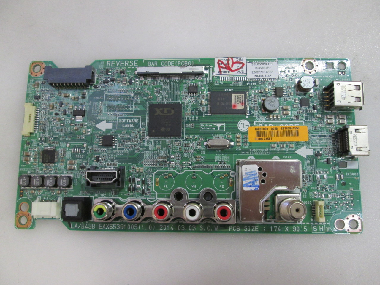 LG 55LB5900UV Main Board EAX65391005(1.0) / EBT62841558