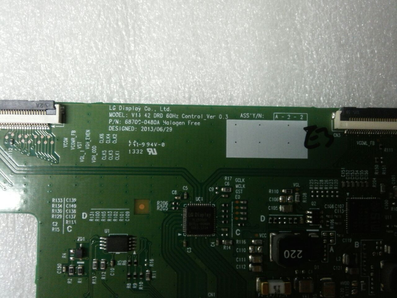 Panasonic TH-42LRU70 T-Con Board 6870C-0480A - TvPartsGuy.com