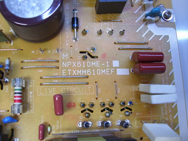 Panasonic TH-50PX600 Power Supply ETXMM610MEF / NPX610ME-1