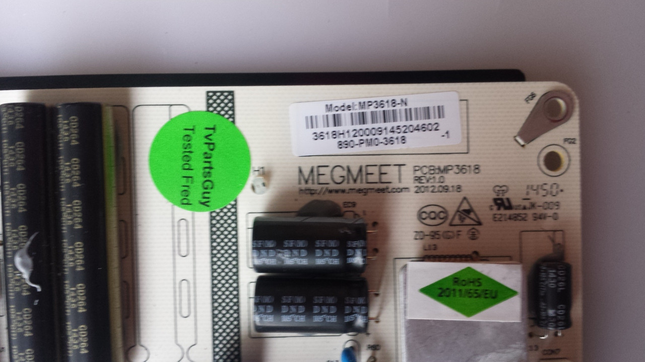 Seiki SE39UY04 Power Supply MP3618-N / MP3618 - TvPartsGuy.com