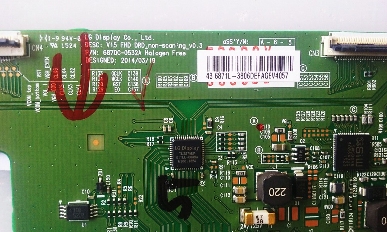 LG T-Con Board 6871L-3806D - Thumbnail 3