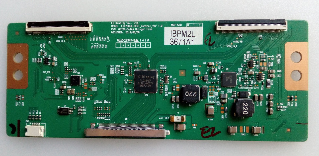 LG 47LN5400UA TCon Board 6871L3671A / 6870C0444A