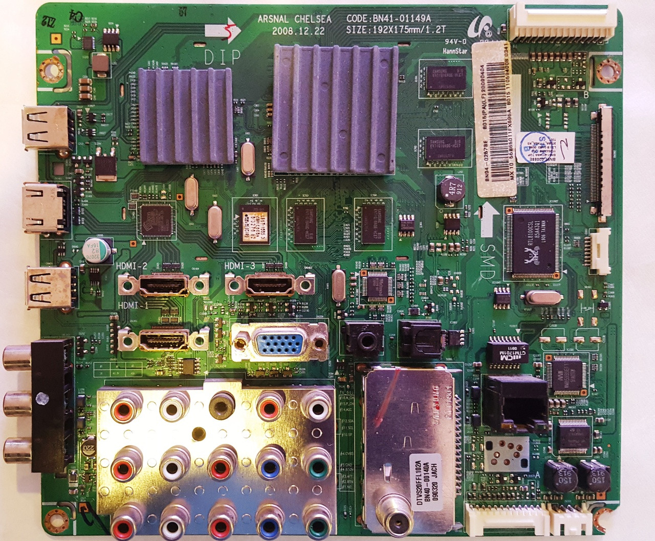 Samsung LN55B650T1FXZA Main Board BN41-01149A / BN97-03088E / BN94