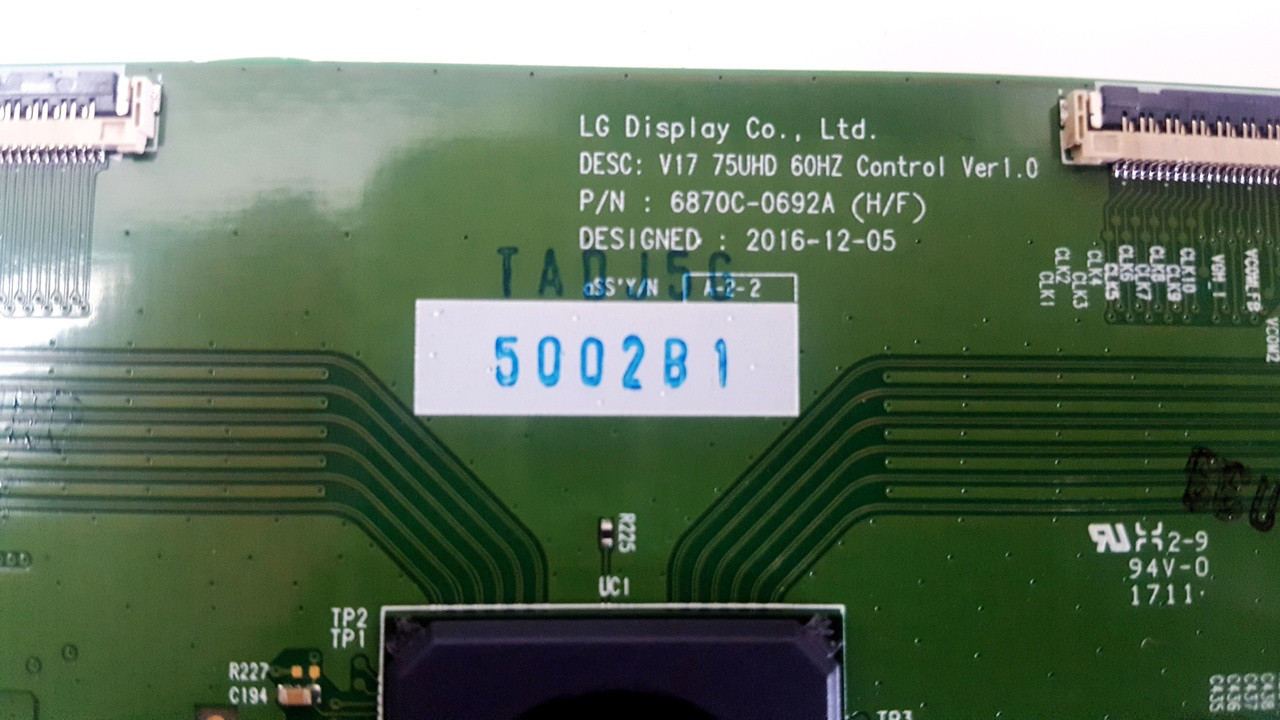 Carte T-Con TCON TV LG 37LN540B - 6870C-0442B 6871L-3147C Occasion