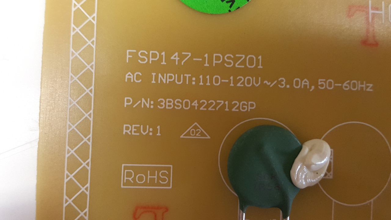 050006051120 Vizio D55E0 Power Supply Board FSP1471PSZ01