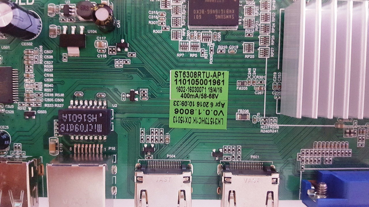 Seiki SE32HYT Main Board / Power Supply Board ST6308RTU-AP1