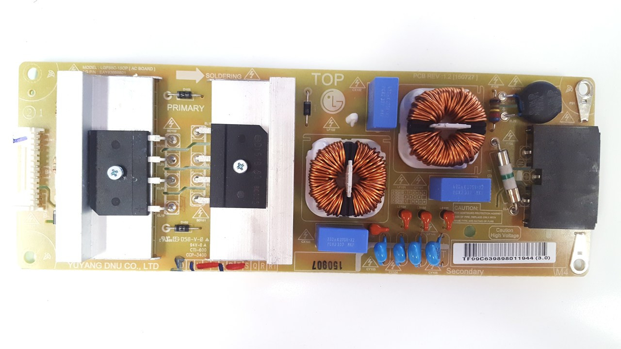 Carte Alimentation LG 55EG910V Référence EAY63989801 - Module D'occasion Fonctionnel Pour Téléviseur