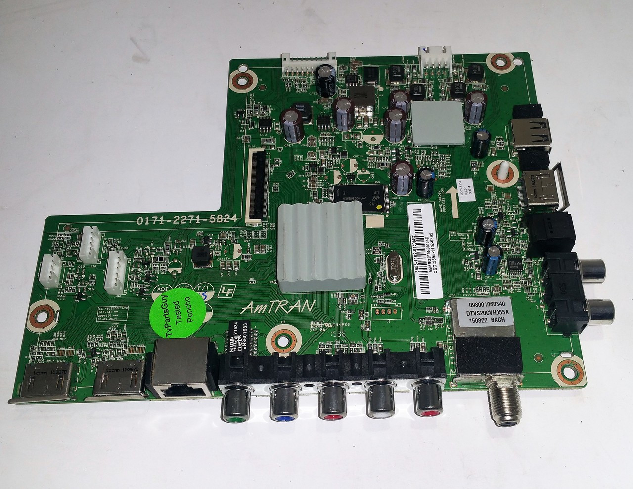 Sharp LC-55LE653U Main Board 3655-1102-0150 / 9LE365511020395
