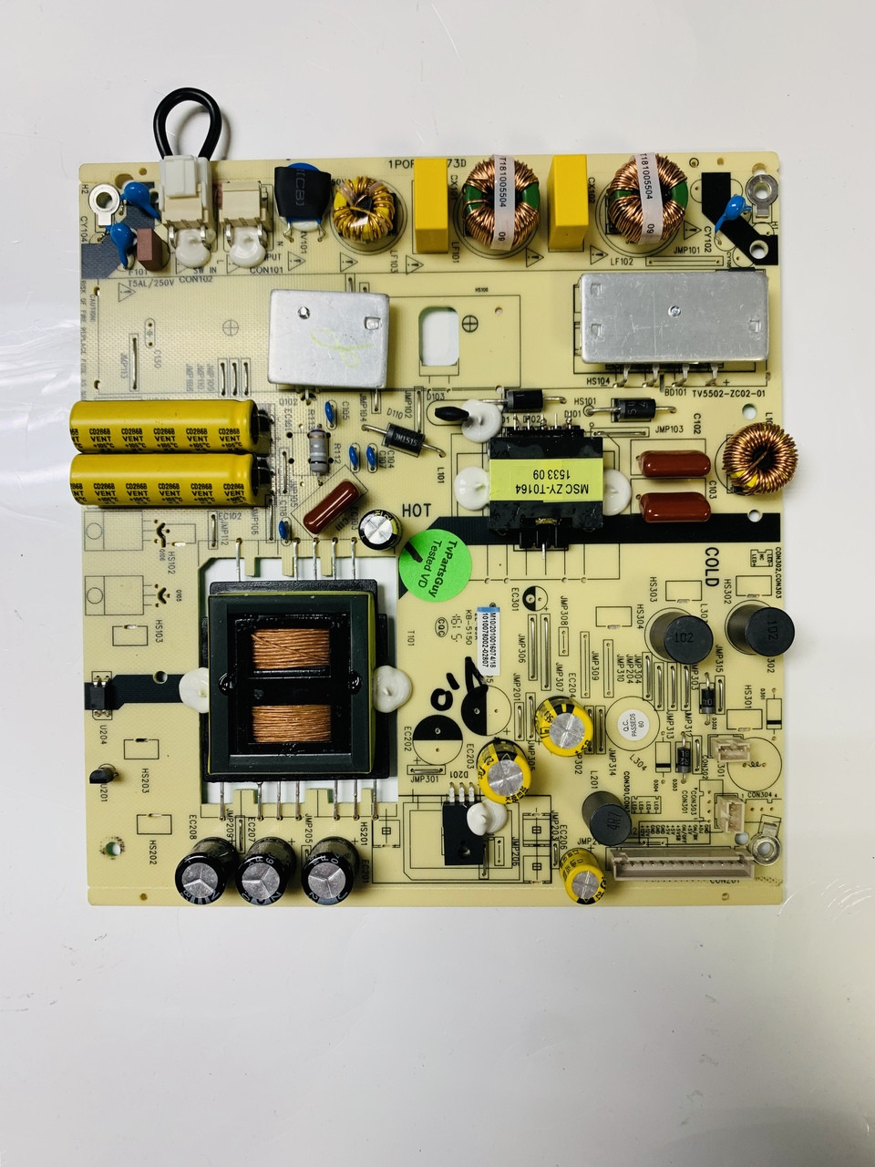 T.V JVC LT-50EM76 Power Supply Board TV5502-ZC02-01 / 1POF248373D