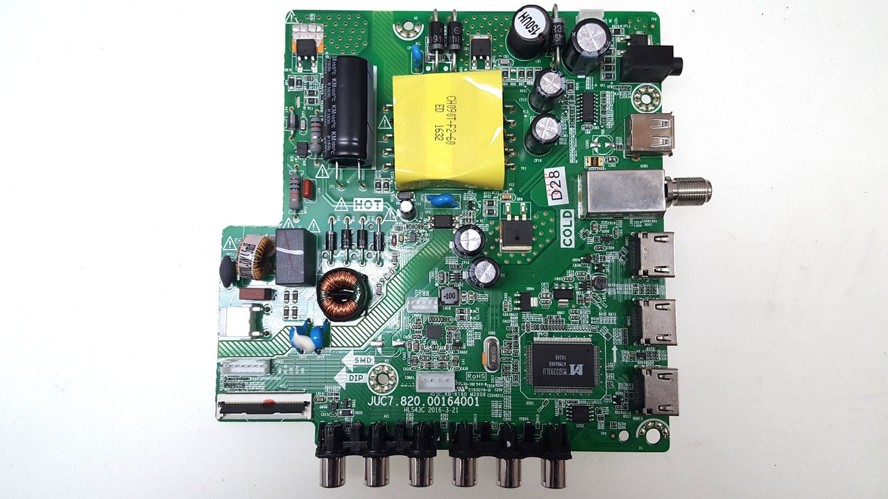 Hitachi 40A3 Main Board / Power Supply Board JUC7.820.00164001