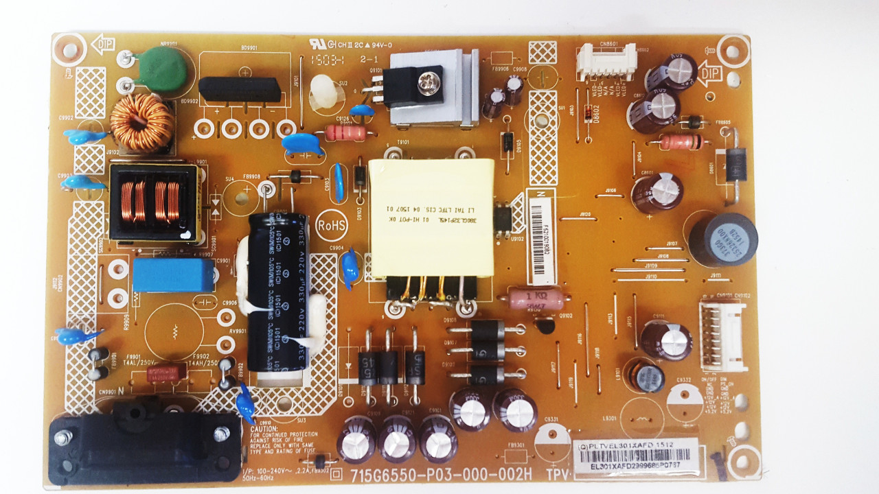 Vizio E32H-C1 Power Supply Board 715G6550-P03-000-002H