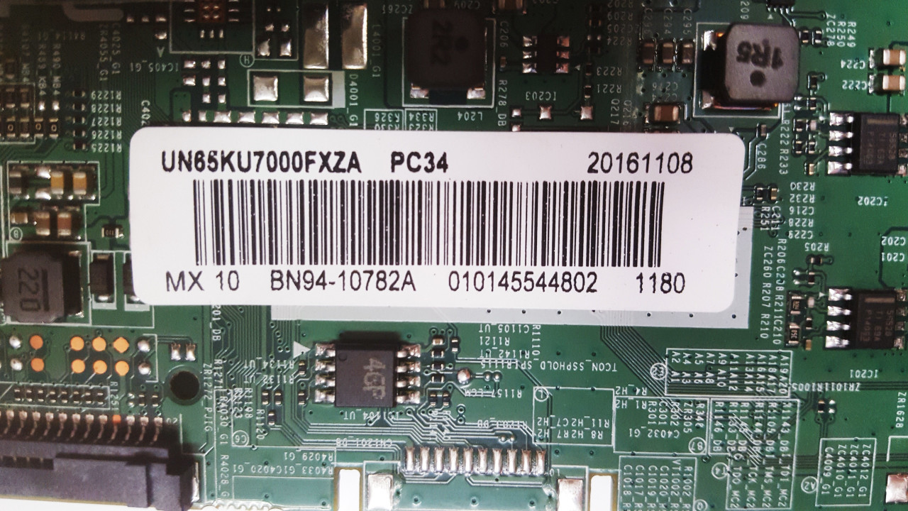 Samsung UN65KU7000F FA01 Main Board w/ WiFi Module BN41-02528A / BN97 ...
