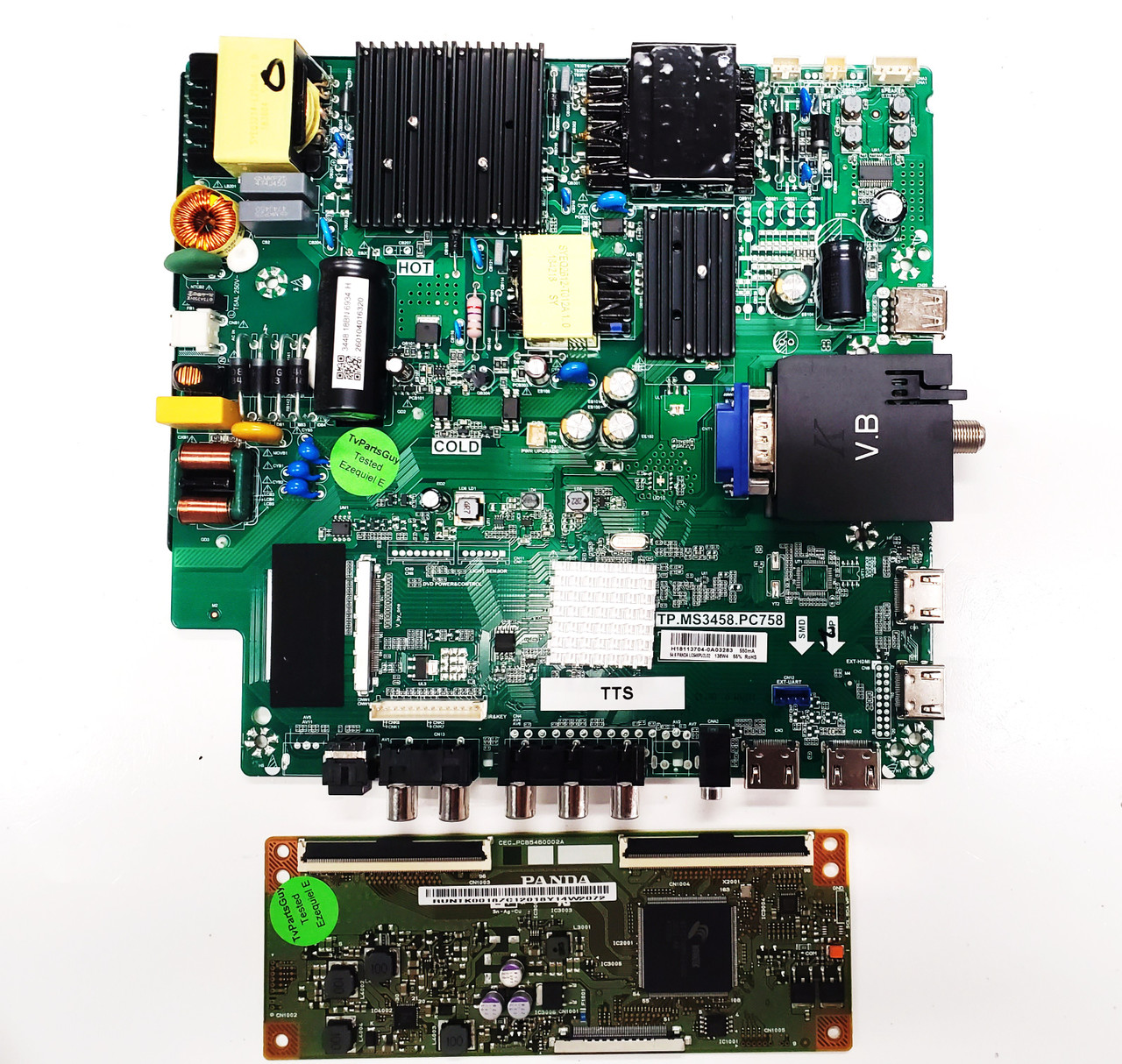 Sceptre W55 Main Board / Power Supply Board & TCon Board Set TP.MS3458