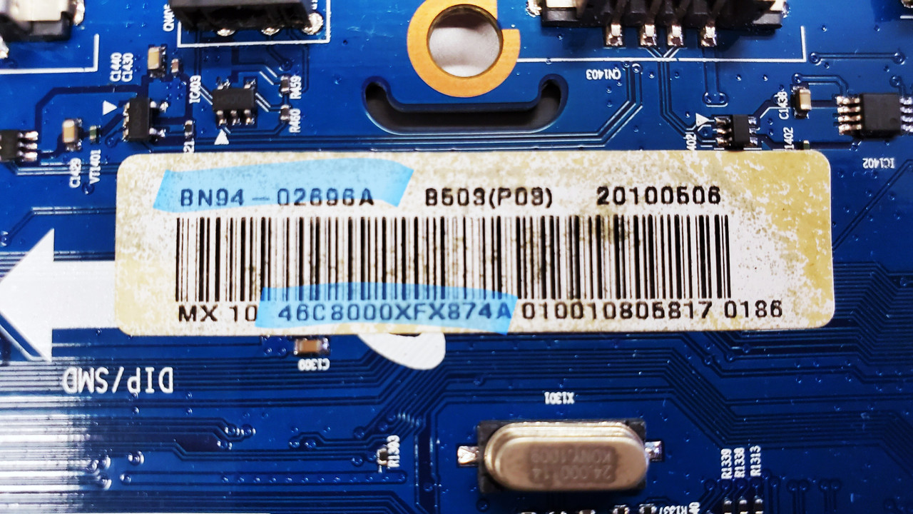 Samsung UN46C8000XFXZA Main Board BN41-01365B / BN97-04067A / BN94
