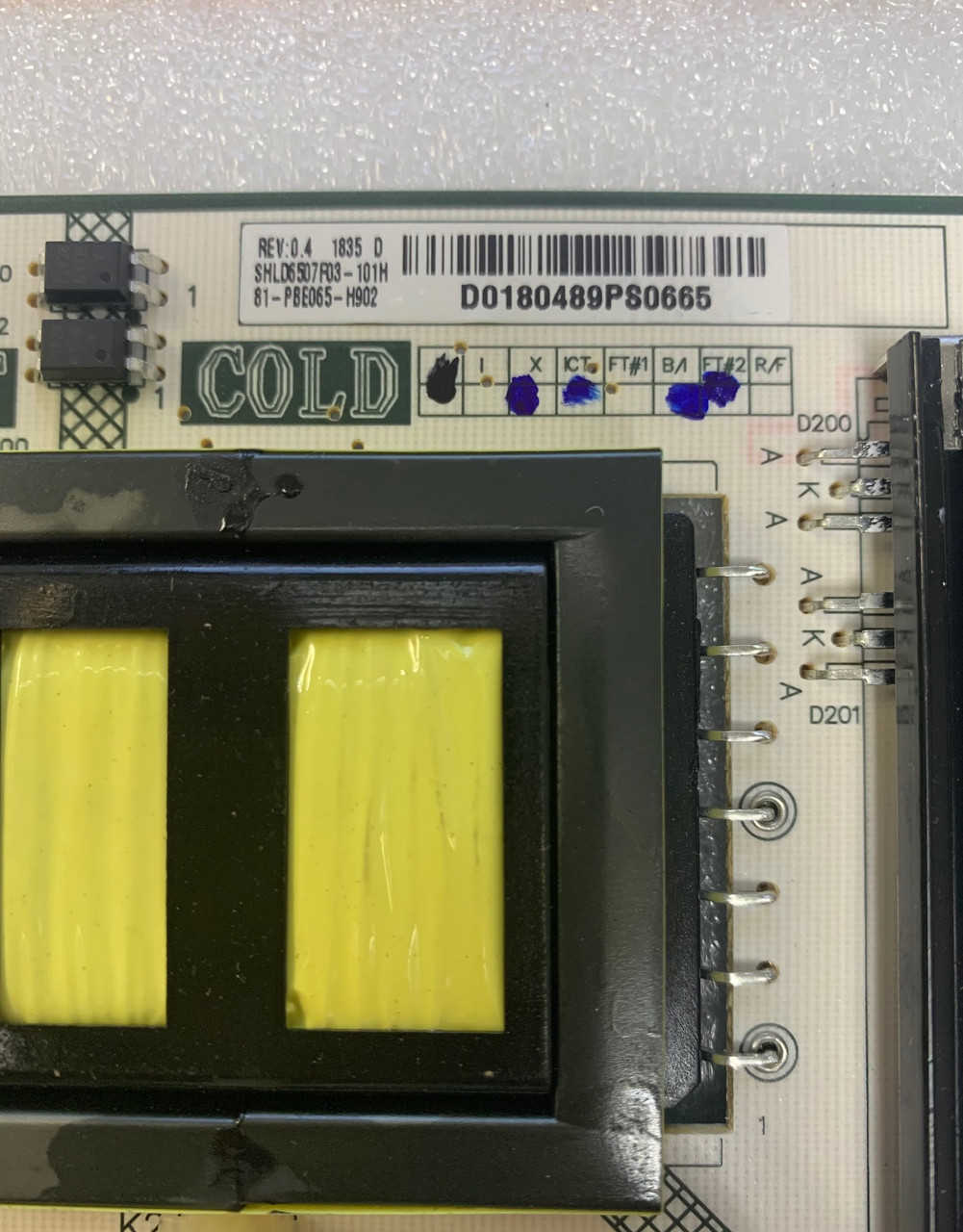 Hitachi 65R80 Power Supply Board 81PBE065H902