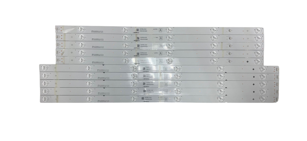Vizio V605-H3 LED Backlight Strips (Complete Set of 10) E493538