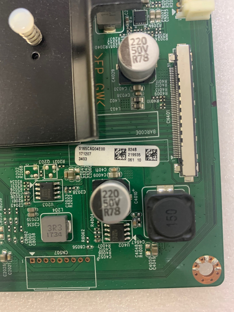 Vizio E65-E3 Serial: LFTIVKLT Main Board 1P-0169X00-4013