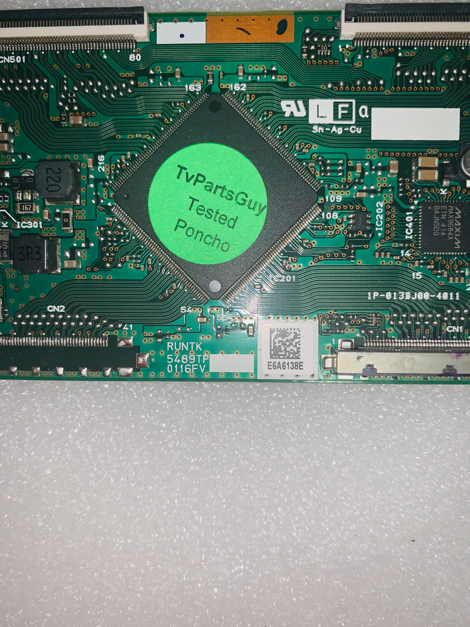 Vizio E600IB3 TV RePair Kit Y8386296S / RUNTK5489TP / 0960CAP03000 / (SERIALLFTRPUBQ