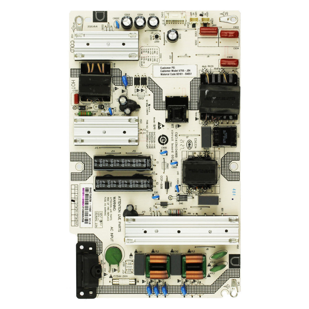 Vizio V755-J04/V755-G4 Power Supply Board SHG7502B-116E/60101