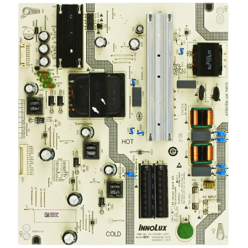 Vizio M65Q6-J09 / V655-J09 Power Supply Board P650D312DA / 25