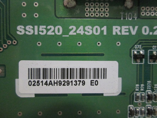 Mitsubishi LT-52249 Backlight Inverter Set SSI520_24S01 / LJ97-02514A & LJ97-02515A