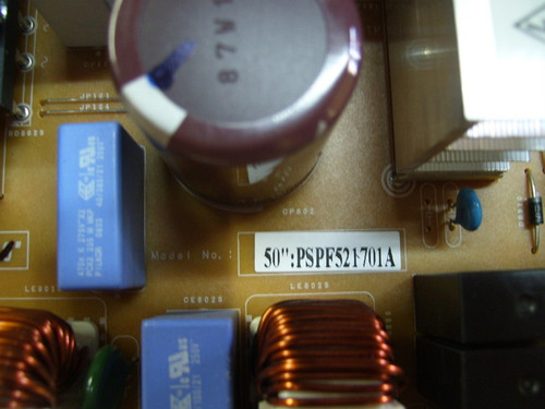 Samsung PN50A450P1DXZA Power Supply Board PSPF521701A / BN44-00207A