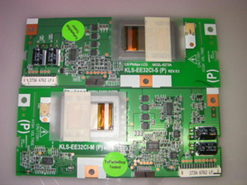 Magnavox 32MF231D/37 Inverter Board Set KLS-EE32CI-M & KLS-EE32CI-S / 6632L-0272A & 6632L-0273A