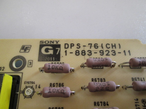 Sony KDL-60NX720 G7 Power Supply Board 1-883-923-11 / DPS-76(CH) / 1-474-305-11