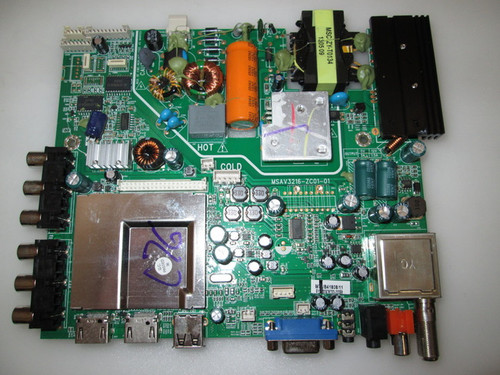 Westinghouse DW32H1G1 Main Board MSAV3216-ZC01-01 / 510-130628233 / 2D.6Q005.D31