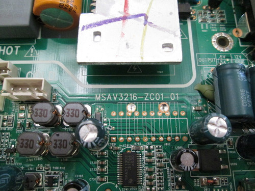 Westinghouse DW32H1G1 Main Board MSAV3216-ZC01-01 / 510-130628233 / 2D.6Q005.D31