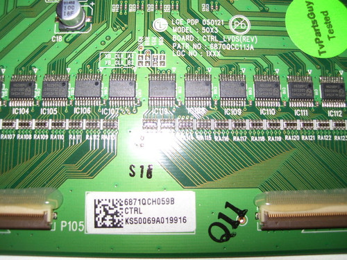 LG Main Logic CTRL Board 6870QCC113A / 6871QCH059B