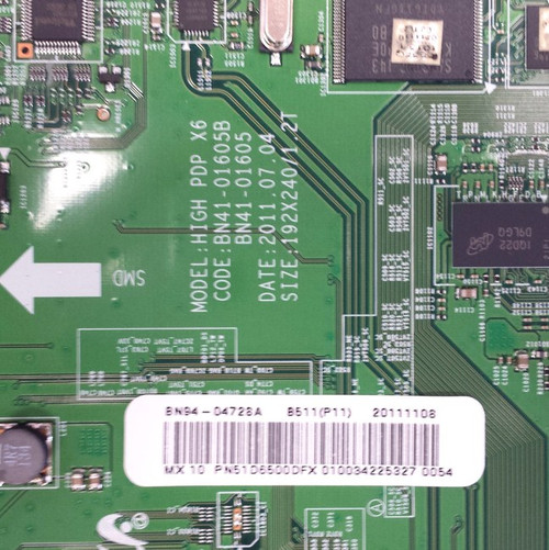 Samsung PN51D6500DF Main Board BN41-01605B / BN94-04728A / BN97-05522E