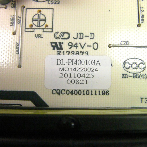 VIORE LC40VF60 Power Supply Board CQC04001011196 / BL-PI400103A