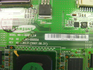 Samsung FP-T5084X LOGIC Board LJ41-05055A / LJ92-01476A