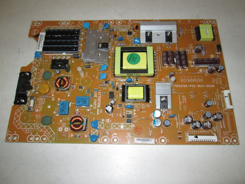 Insignia NS-39E400NA14 Power Supply Board 715G5194-P02-W24-002M / ADTVCU5609AR1