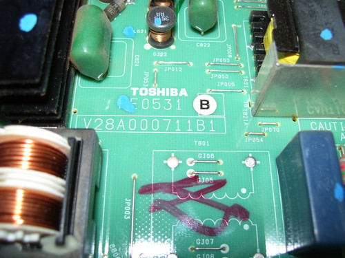 Toshiba 32RV530U Power Supply Board PE0531B / V28A000711B1