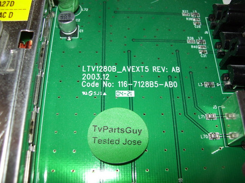 HYUNDAI HQL260WR TUNER Board LTV1280B_AVEXT5 / 116-7128B5-AB0