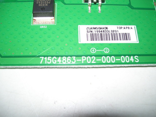 Vizio M3D460SR Inverter Board 715G4863-P02-000-004S / INTVAR45GAAD6