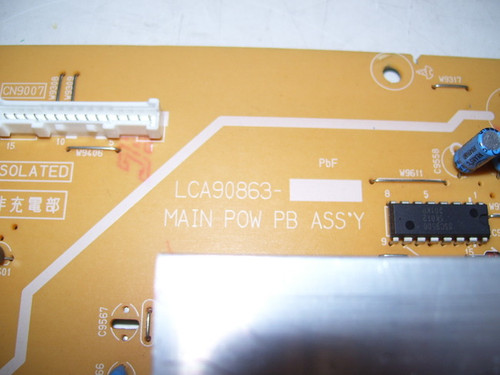 JVC LT-46PM51 Power Supply Board LCA90863 / SFN-9075A-H7